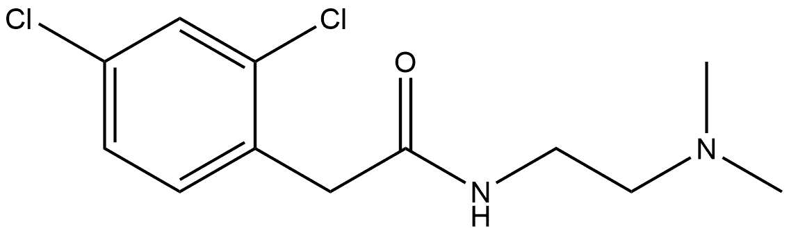 2,4-Dichloro-N-[2-(dimethylamino)ethyl]benzeneacetamide Structure