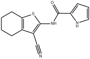 N-(3-氰基-4,5,6,7-四氢-1-苯并噻吩-2-基) -1H-吡咯-2-甲酰胺 结构式