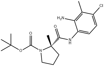 1-Pyrrolidinecarboxylic acid, 2-[[(2-amino-4-chloro-3-methylphenyl)amino]carbonyl]-2-methyl-, 1,1-dimethylethyl ester, (2S)-|/