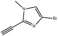1H-Imidazole, 4-bromo-2-ethynyl-1-methyl- Struktur