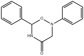 4H-1,2,5-Oxadiazin-4-one, tetrahydro-2,6-diphenyl- 化学構造式