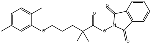 Pentanoic acid, 5-(2,5-dimethylphenoxy)-2,2-dimethyl-, 1,3-dihydro-1,3-dioxo-2H-isoindol-2-yl ester|1,3-二氧代异吲哚啉-2-基 5-(2,5-二甲基苯氧基)-2,2-二甲基戊酸酯