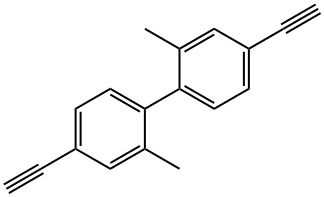 4,4′-ジエチニル-2,2′-ジメチルビフェニル 化学構造式