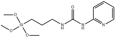 Urea, N-2-pyridinyl-N'-[3-(trimethoxysilyl)propyl]- Struktur