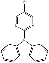 9H-Carbazole, 9-(5-bromo-2-pyrimidinyl)- Struktur