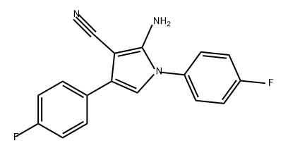 1H-Pyrrole-3-carbonitrile, 2-amino-1,4-bis(4-fluorophenyl)-