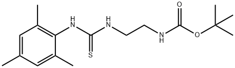 1,1-Dimethylethyl N-[2-[[thioxo[(2,4,6-trimethylphenyl)amino]methyl]amino]ethyl]carbamate Structure