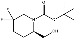 (R)-tert-butyl 5,5-difluoro-2-(hydroxymethyl)piperidine-1-carboxylate Structure