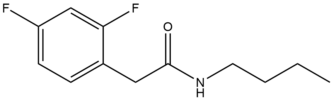N-Butyl-2,4-difluorobenzeneacetamide,1789790-46-0,结构式
