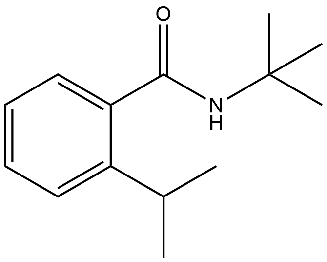 N-(1,1-Dimethylethyl)-2-(1-methylethyl)benzamide Structure