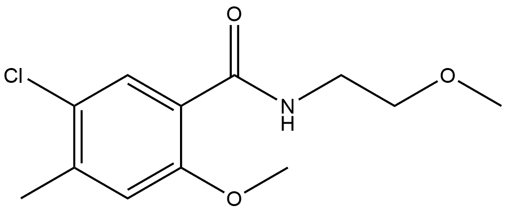 5-Chloro-2-methoxy-N-(2-methoxyethyl)-4-methylbenzamide Structure