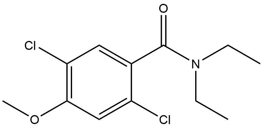 2,5-Dichloro-N,N-diethyl-4-methoxybenzamide Structure