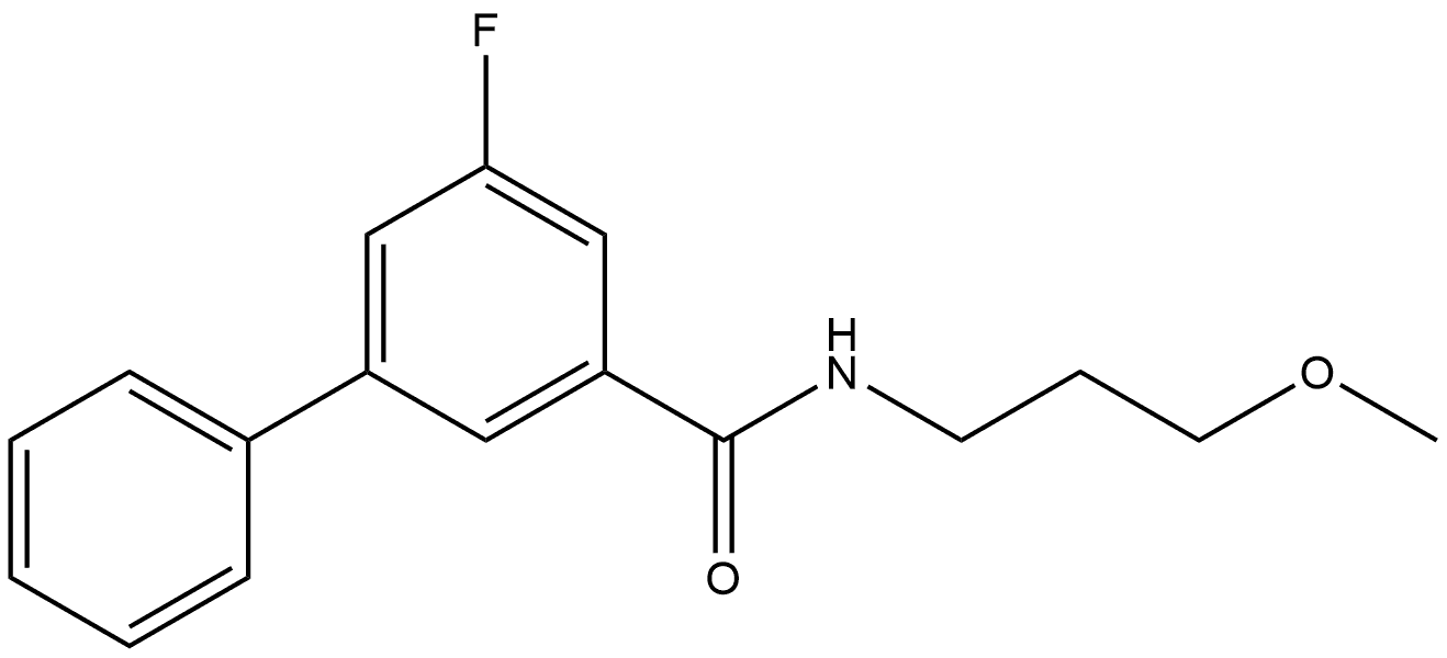 5-Fluoro-N-(3-methoxypropyl)[1,1'-biphenyl]-3-carboxamide Structure