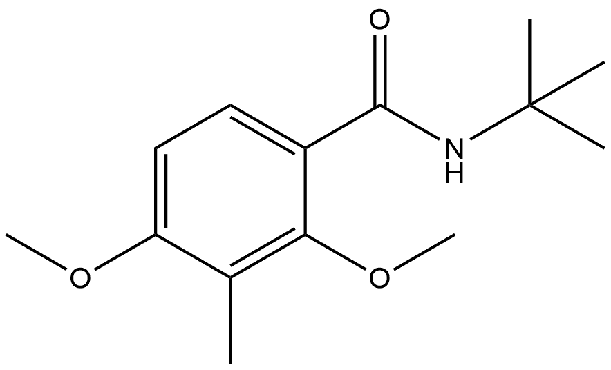 N-(1,1-Dimethylethyl)-2,4-dimethoxy-3-methylbenzamide Struktur