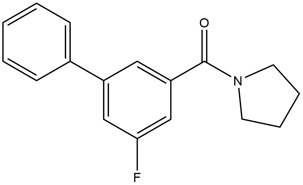 (5-Fluoro[1,1'-biphenyl]-3-yl)-1-pyrrolidinylmethanone Structure