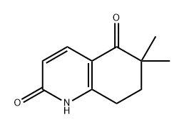 2,5(1H,6H)-Quinolinedione, 7,8-dihydro-6,6-dimethyl- 化学構造式