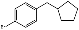 Benzene, 1-bromo-4-(cyclopentylmethyl)- Struktur