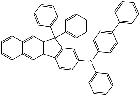 11H-Benzo[b]fluoren-2-amine, N-[1,1'-biphenyl]-4-yl-N,11,11-triphenyl- Structure