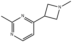 2-Methyl-4-(1-methylazetidin-3-yl)pyrimidine Structure