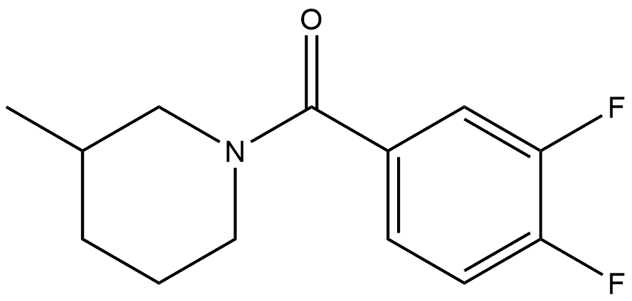 (3,4-Difluorophenyl)(3-methyl-1-piperidinyl)methanone Structure