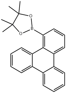 4,4,5,5-四甲基-2-(1-三苯基)-1,3,2-二氧杂硼烷 结构式