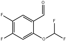 Benzaldehyde, 2-(difluoromethoxy)-4,5-difluoro- Structure