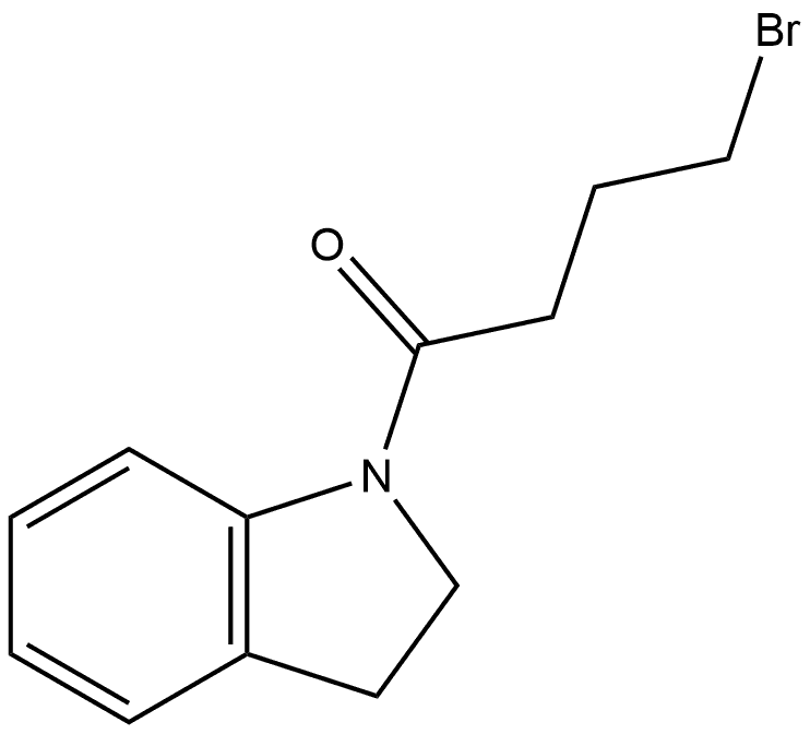 4-Bromo-1-(2,3-dihydro-1H-indol-1-yl)-1-butanone,179727-58-3,结构式