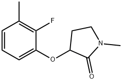 3-(2-fluoro-3-methylphenoxy)-1-methylpyrrolidin-2 -one Structure