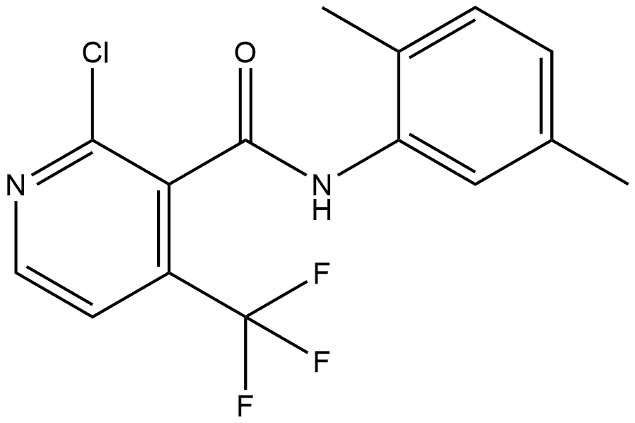 2-Chloro-N-(2,5-dimethylphenyl)-4-(trifluoromethyl)-3-pyridinecarboxamide 结构式