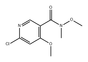 3-Pyridinecarboxamide, 6-chloro-N,4-dimethoxy-N-methyl- 结构式