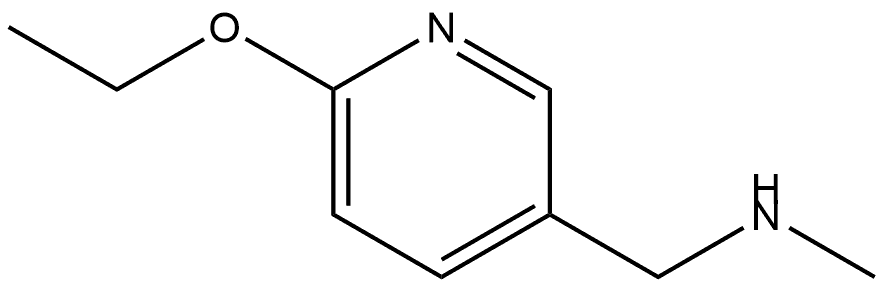 6-Ethoxy-N-methyl-3-pyridinemethanamine Struktur