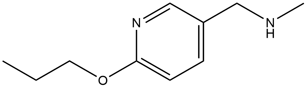 N-Methyl-6-propoxy-3-pyridinemethanamine 结构式