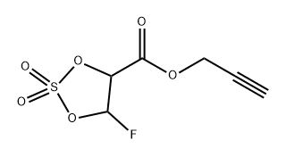 1,3,2-Dioxathiolane-4-carboxylic acid, 5-fluoro-, 2-propyn-1-yl ester, 2,2-dioxide Structure