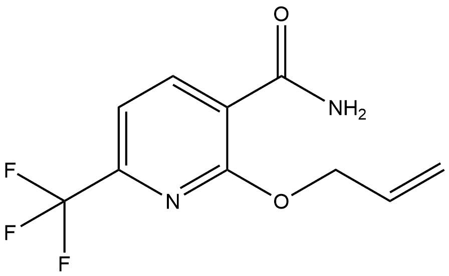 3-Pyridinecarboxamide, 2-(2-propen-1-yloxy)-6-(trifluoromethyl)-,179924-28-8,结构式