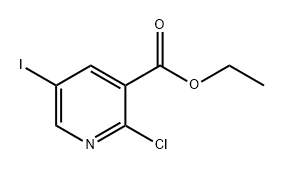 3-Pyridinecarboxylic acid, 2-chloro-5-iodo-, ethyl ester Structure