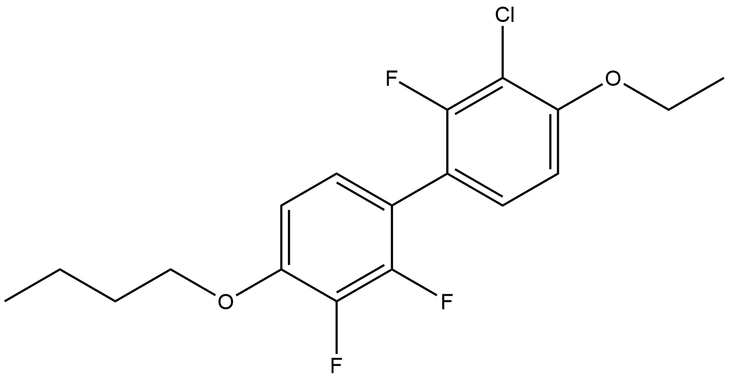 4-Butoxy-3'-chloro-4'-ethoxy-2,2',3-trifluoro-1,1'-biphenyl,1799568-31-2,结构式