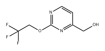 4-Pyrimidinemethanol, 2-(2,2,2-trifluoroethoxy)- Struktur