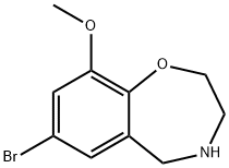 7-bromo-9-methoxy-2,3,4,5-tetrahydro-1,4-benzoxazepine hydrochloride Structure