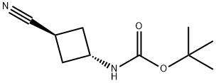 (反式-3-氰基环丁基)氨基甲酸叔丁酯,1799727-32-4,结构式