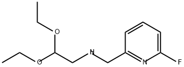 2-Pyridinemethanamine, N-(2,2-diethoxyethyl)-6-fluoro- Structure