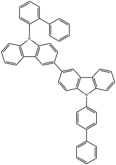 3,3'-Bi-9H-carbazole, 9-[1,1'-biphenyl]-2-yl-9'-[1,1'-biphenyl]-4-yl- Struktur