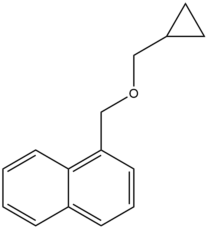 1-(Cyclopropylmethoxymethyl)naphthalene Structure