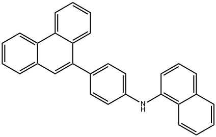 N-(4-(菲-9-基)苯基)萘-1-胺, 1799972-11-4, 结构式