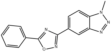 1H-?Benzotriazole, 1-?methyl-?5-?(5-?phenyl-?1,?2,?4-?oxadiazol-?3-?yl)?- Struktur