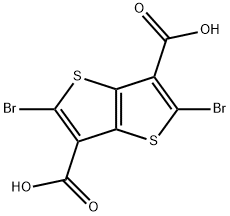 2,5-Dibromothieno[3,2-b]thiophene-3,6-carboxylic Acid Struktur