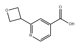 4-Pyridinecarboxylic acid, 2-(3-oxetanyl)- Structure