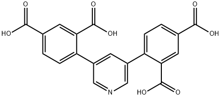 3,5-二(2,4-二羧基苯基)吡啶,1800536-56-4,结构式