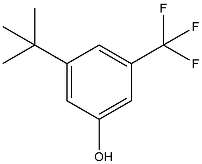 3-(1,1-Dimethylethyl)-5-(trifluoromethyl)phenol Structure