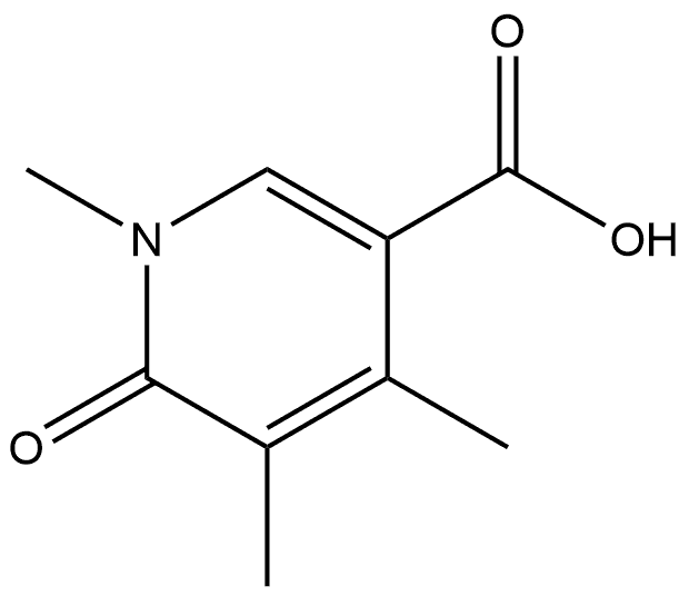 1,6-Dihydro-1,4,5-trimethyl-6-oxo-3-pyridinecarboxylic acid Struktur