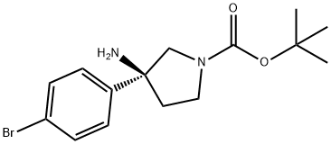 1802371-11-4 1-Pyrrolidinecarboxylic acid, 3-amino-3-(4-bromophenyl)-, 1,1-dimethylethyl este…